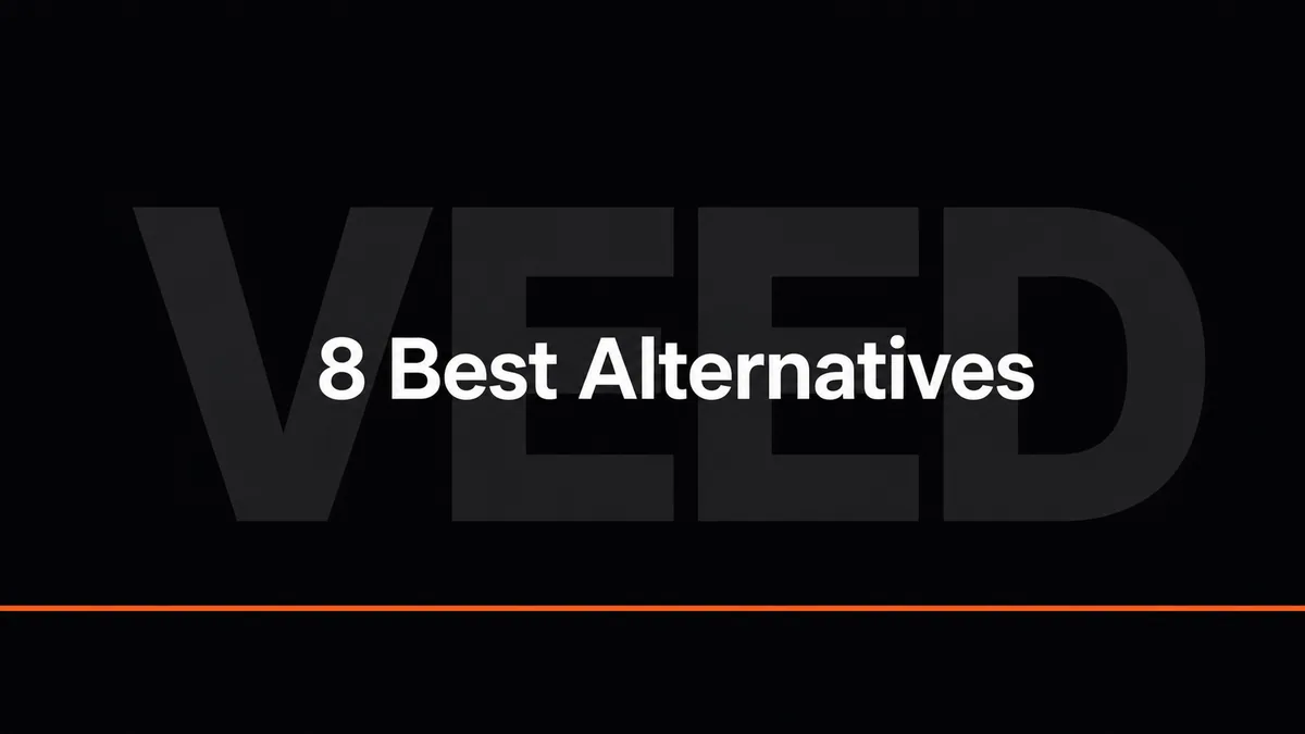 8 Best VEED Alternatives in 2026 (We Tested Them All) article thumbnail